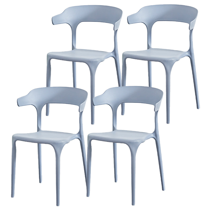 Nordic Style Arm Chair Plastic Stackable Chair for Dining Room