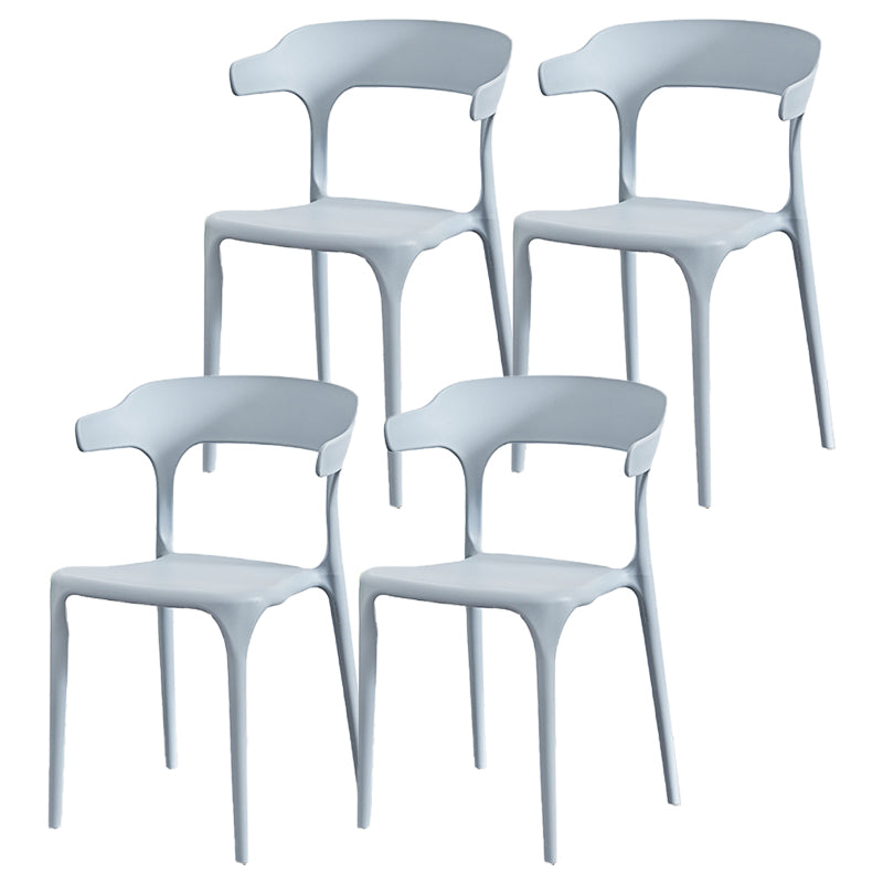 Nordic Style Arm Chair Plastic Stackable Chair for Dining Room