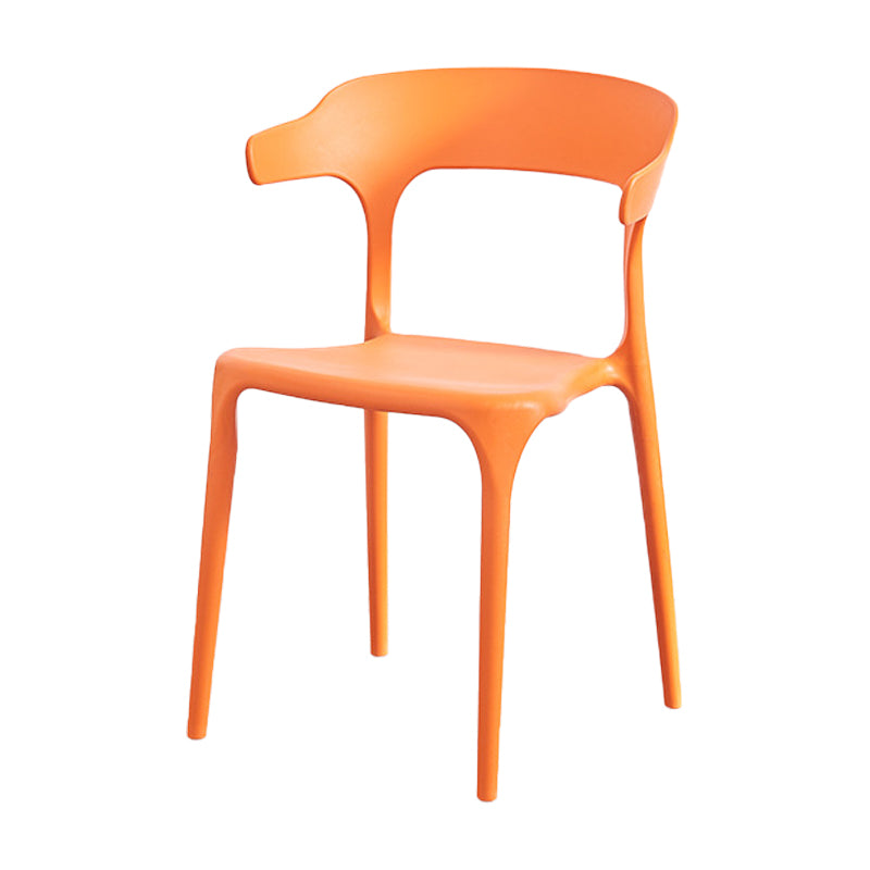 Nordic Style Arm Chair Plastic Stackable Chair for Dining Room