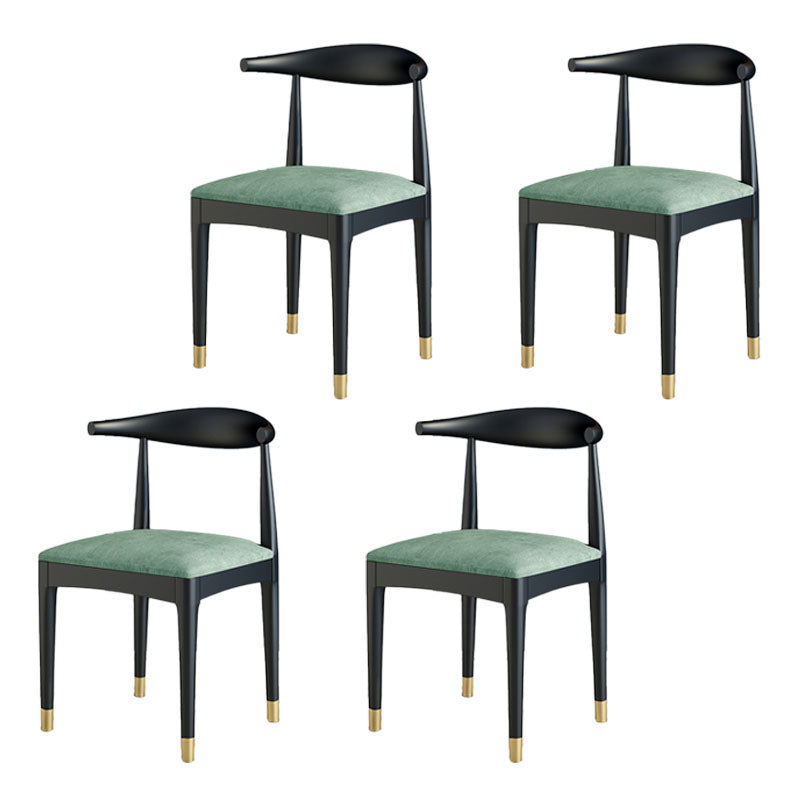 Industrial Style Open Back Side Chair Upholstered Side Chairs for Home