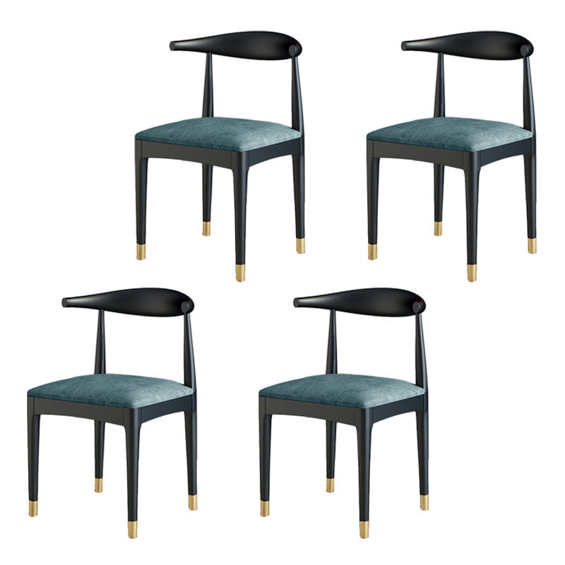 Industrial Style Open Back Side Chair Upholstered Side Chairs for Home