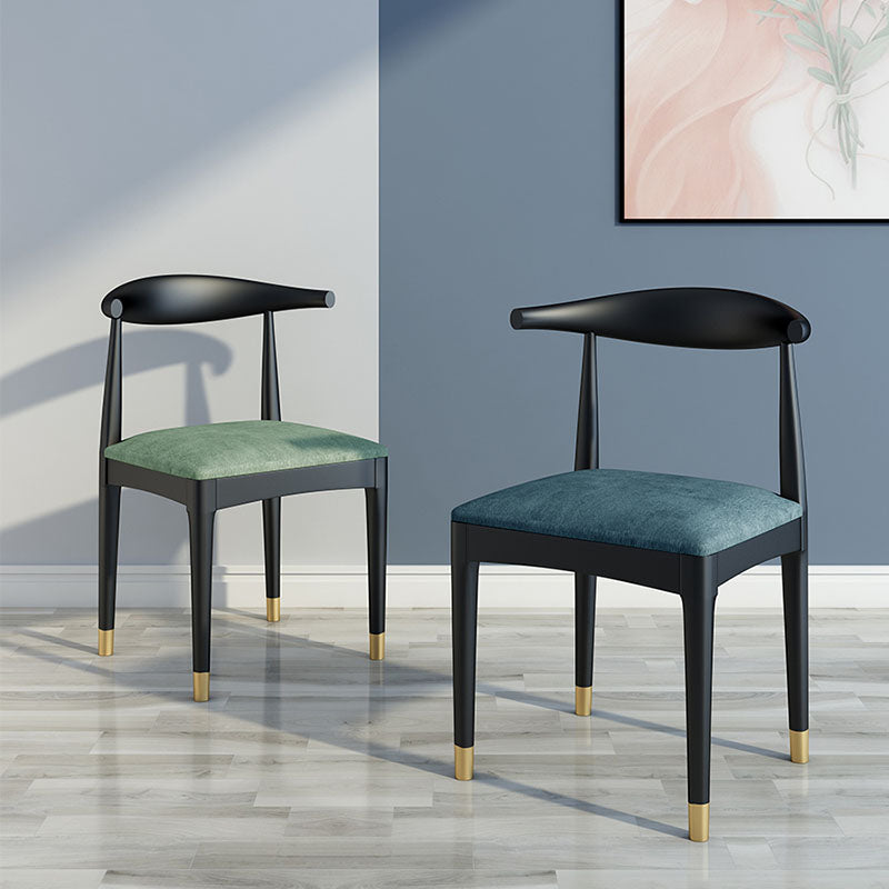 Industrial Style Open Back Side Chair Upholstered Side Chairs for Home