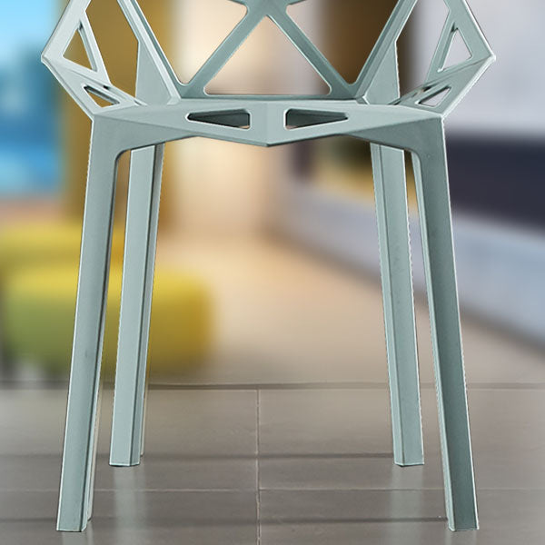 Contemporary Style Stackable Chairs Dining Plastic Arm Chairs for Kitchen