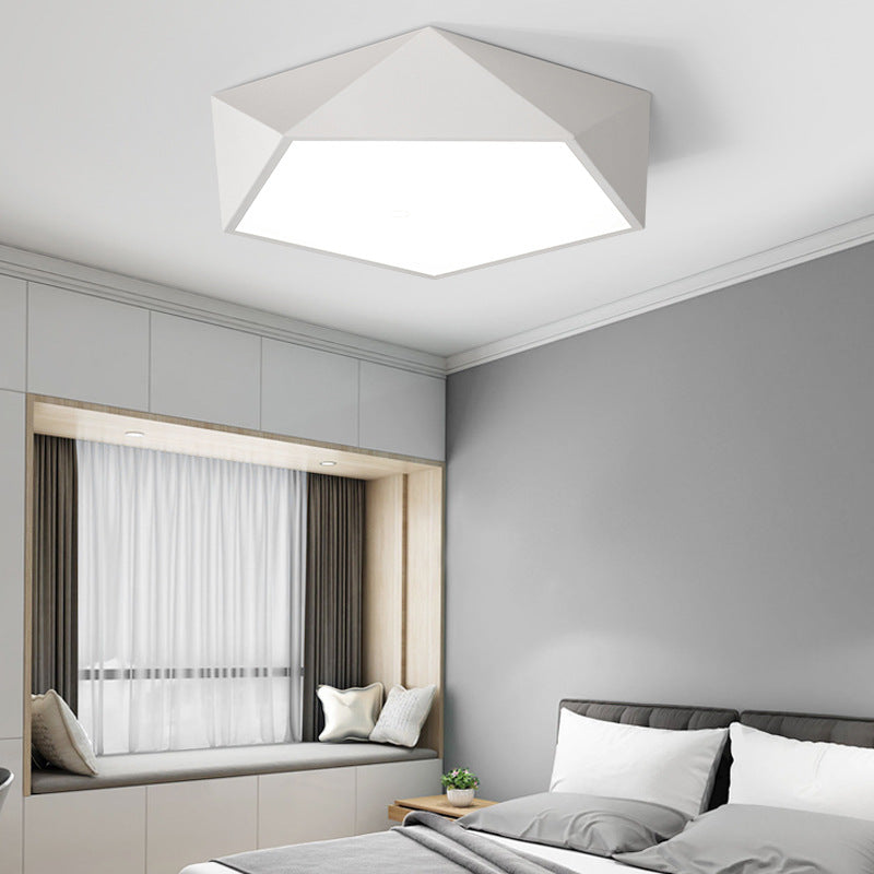 Simplicity Ceiling Fixture Contemporary Metal LED Flush Mount Light