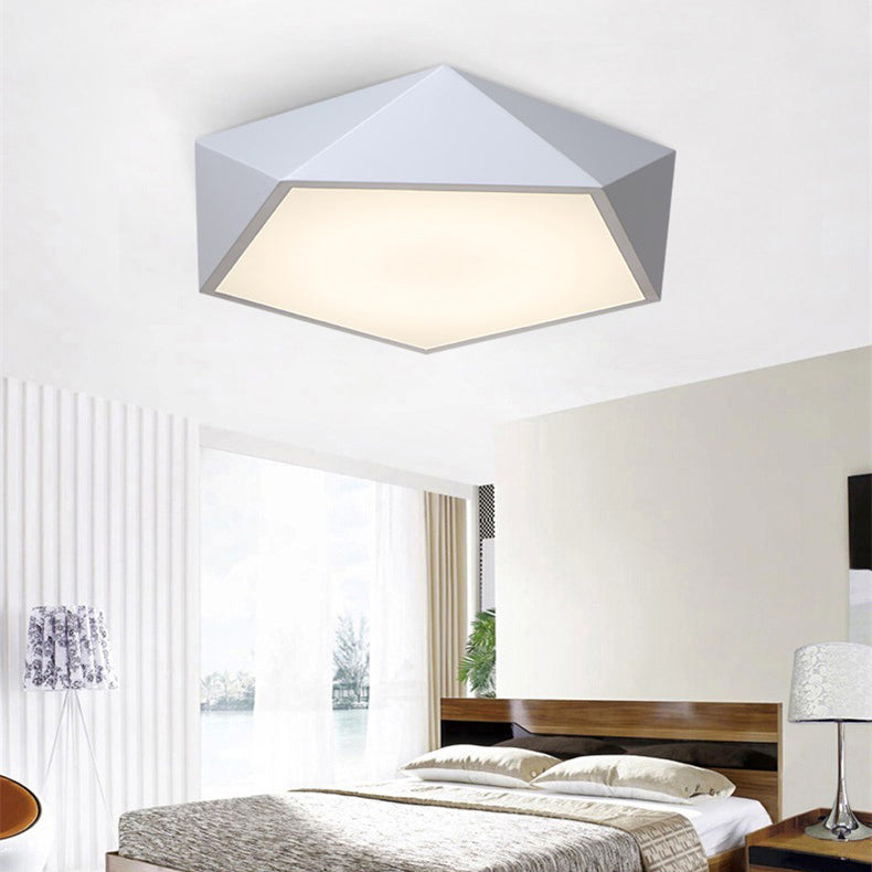 Simplicity Ceiling Fixture Contemporary Metal LED Flush Mount Light