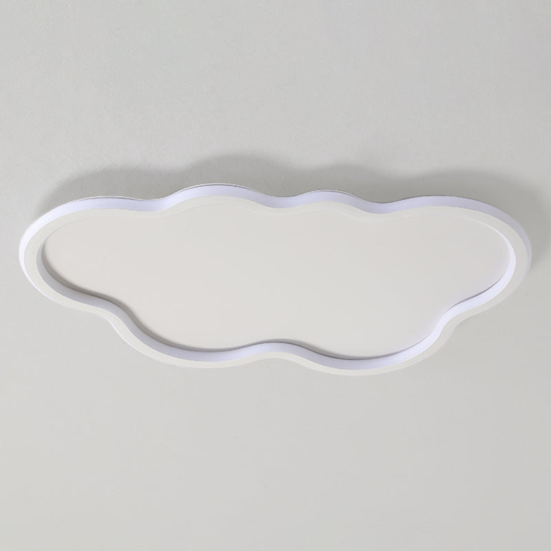 Modern Style Cloud Shape Ceiling Fixture Metal 1 Light Ceiling Mounted Light