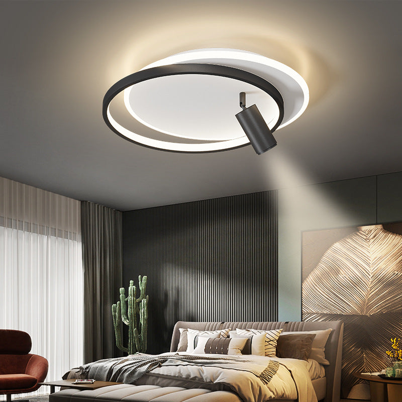 Simplicity Ceiling Fixture Contemporary Metal LED Flush Mount Light with Down Light