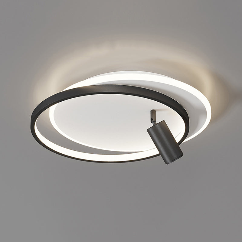 Simplicity Ceiling Fixture Contemporary Metal LED Flush Mount Light with Down Light