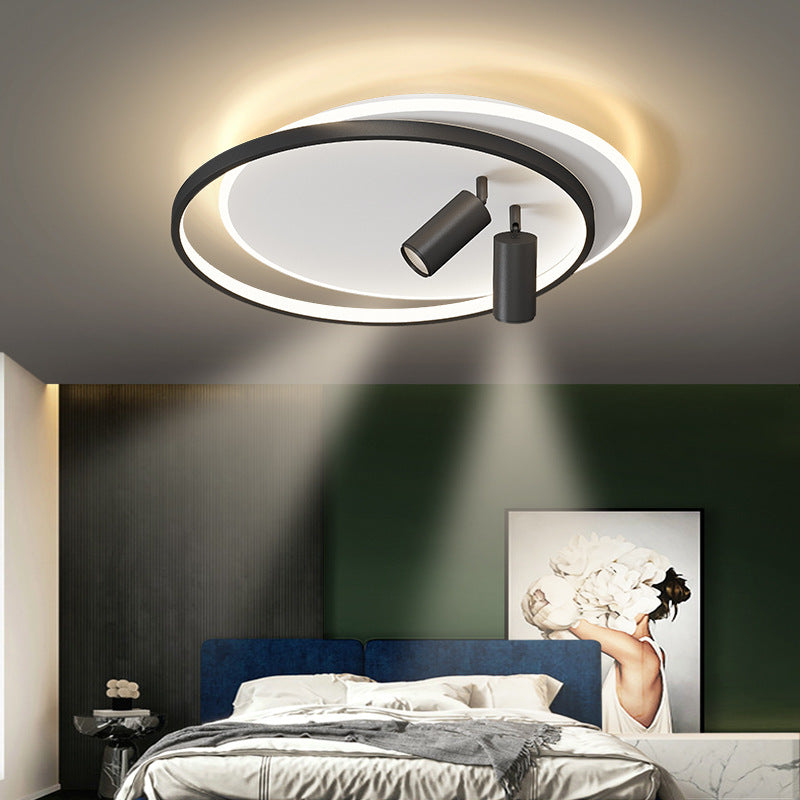 Simplicity Ceiling Fixture Contemporary Metal LED Flush Mount Light with Down Light