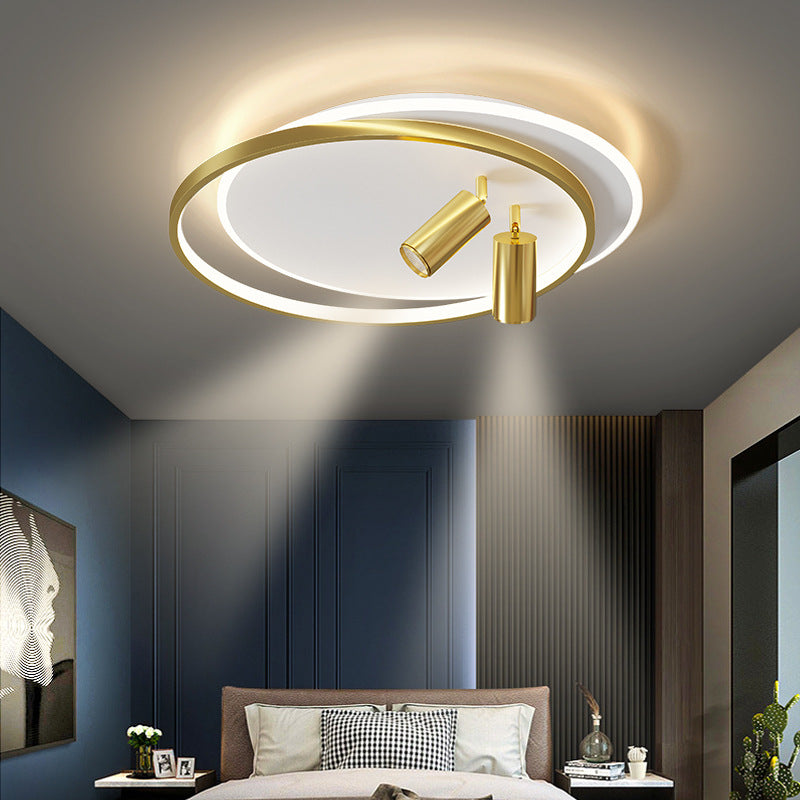 Simplicity Ceiling Fixture Contemporary Metal LED Flush Mount Light with Down Light