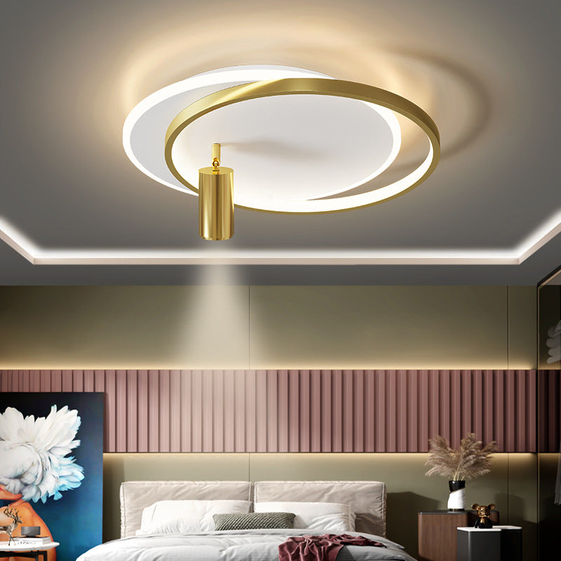 Simplicity Ceiling Fixture Contemporary Metal LED Flush Mount Light with Down Light