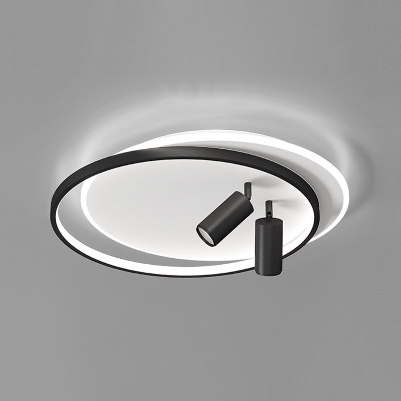 Simplicity Ceiling Fixture Contemporary Metal LED Flush Mount Light with Down Light