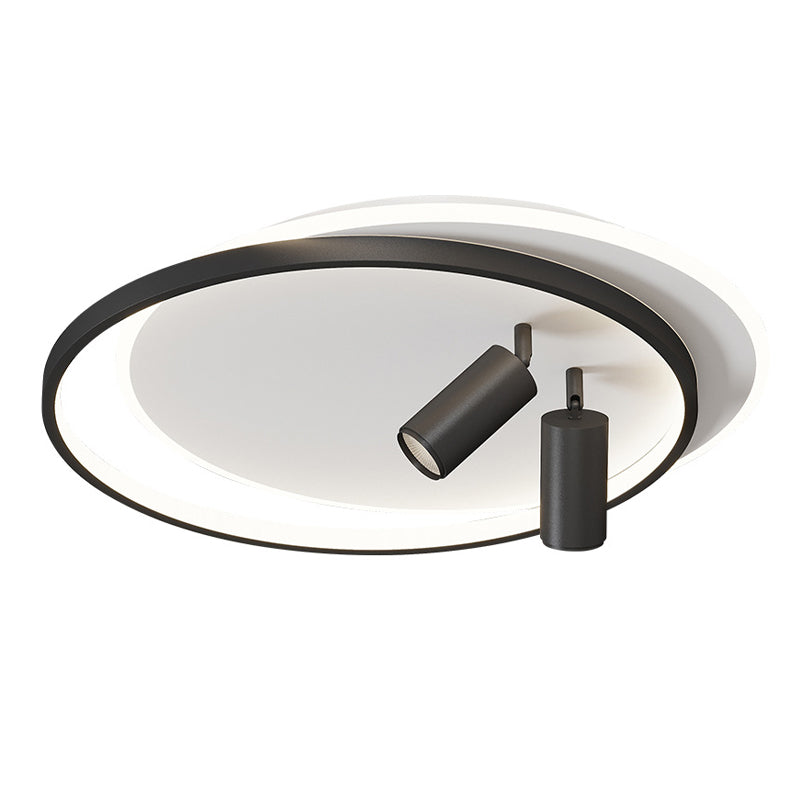 Simplicity Ceiling Fixture Contemporary Metal LED Flush Mount Light with Down Light