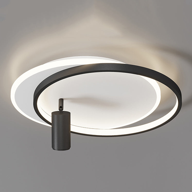 Simplicity Ceiling Fixture Contemporary Metal LED Flush Mount Light with Down Light