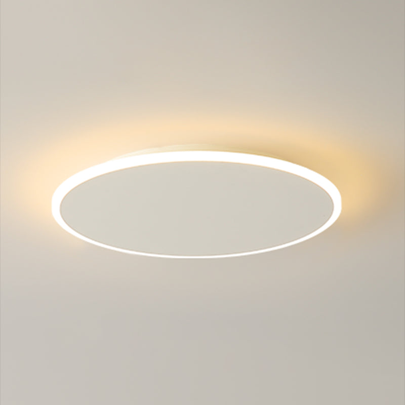 Modern Style Round Ceiling Fixtures Metal Ceiling Mounted Lights in White