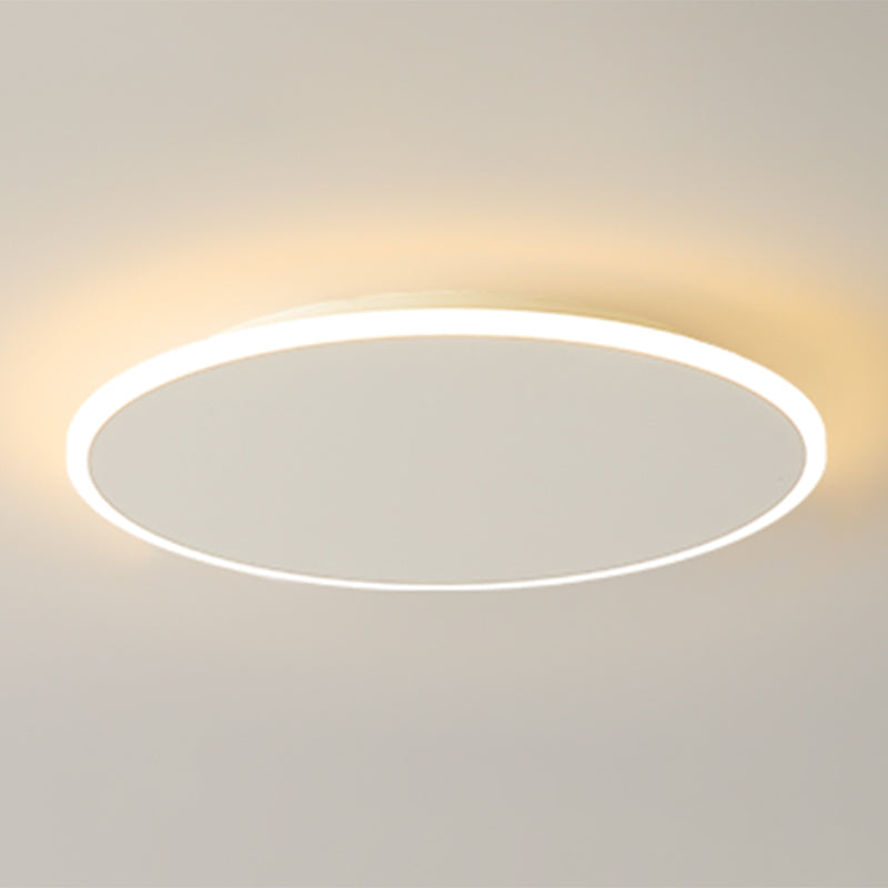 Modern Style Round Ceiling Fixtures Metal Ceiling Mounted Lights in White