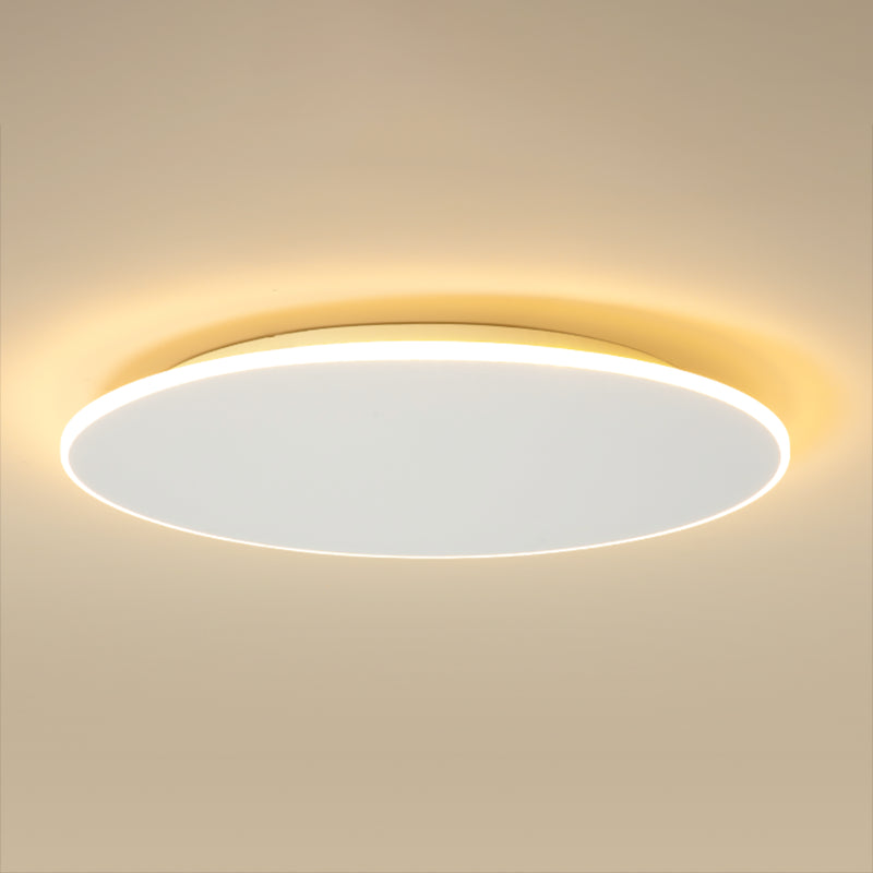 Modern Style Round Ceiling Fixtures Metal Ceiling Mounted Lights in White