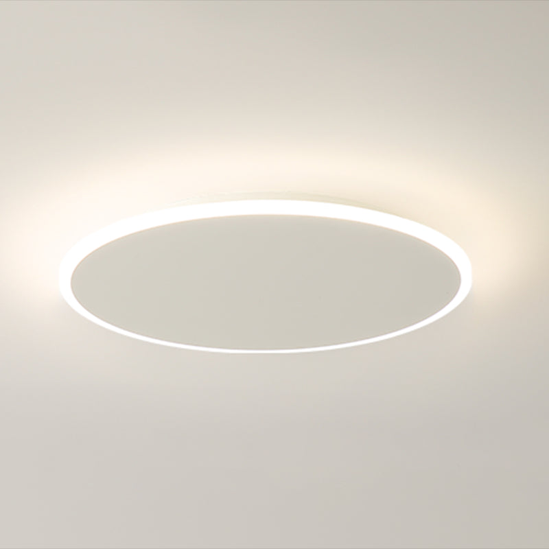 Modern Style Round Ceiling Fixtures Metal Ceiling Mounted Lights in White