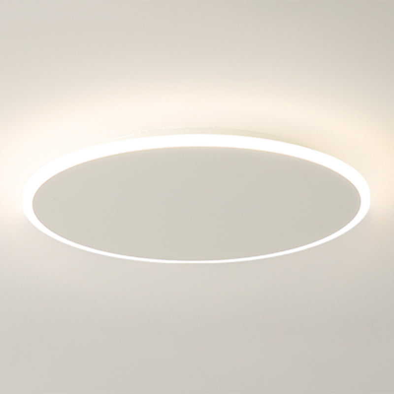 Modern Style Round Ceiling Fixtures Metal Ceiling Mounted Lights in White