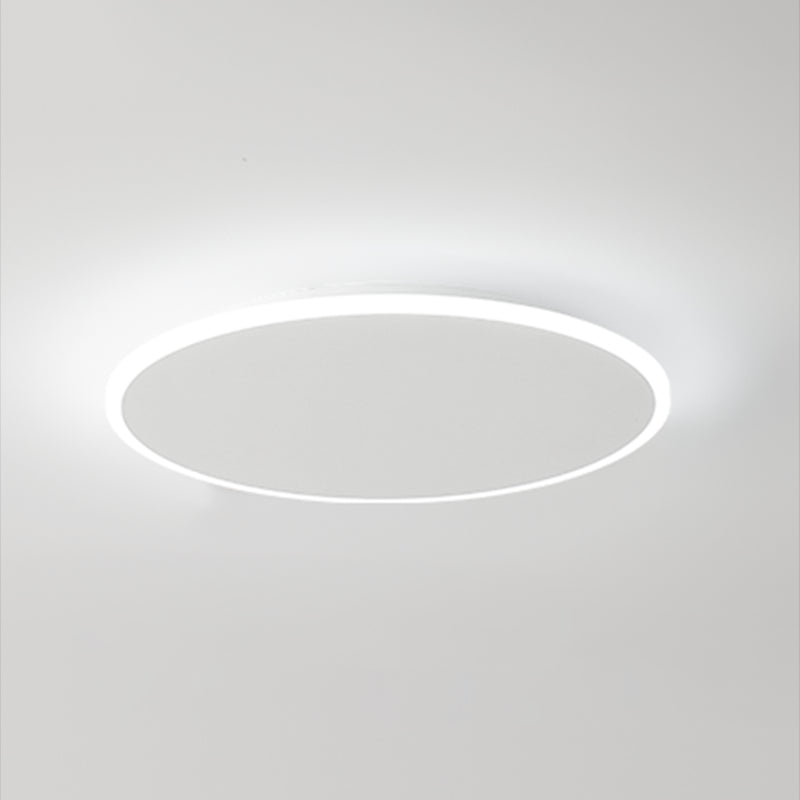 Modern Style Round Ceiling Fixtures Metal Ceiling Mounted Lights in White