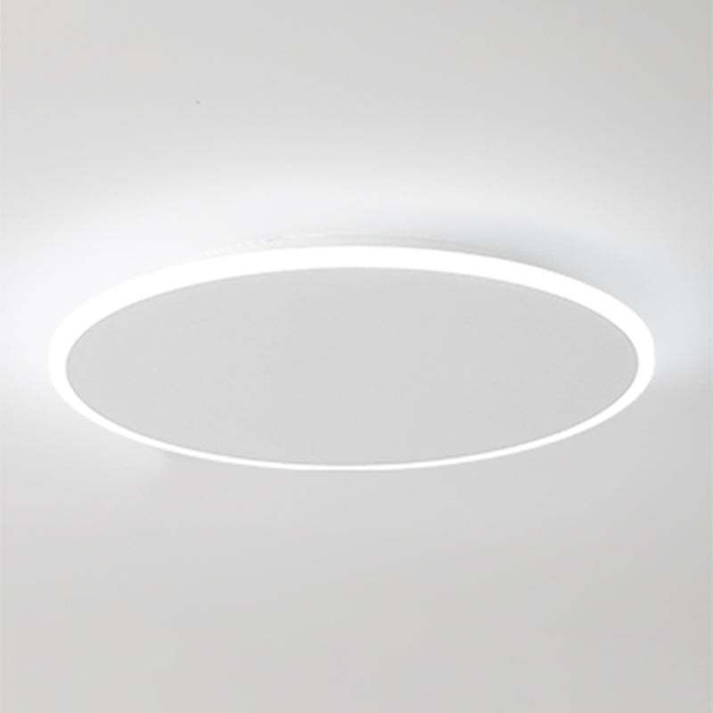 Modern Style Round Ceiling Fixtures Metal Ceiling Mounted Lights in White