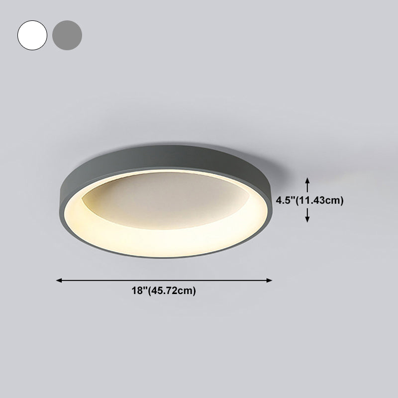 Simplicity Round Ceiling Lamp Fixture Contemporary Metal LED Ceiling Mount Light