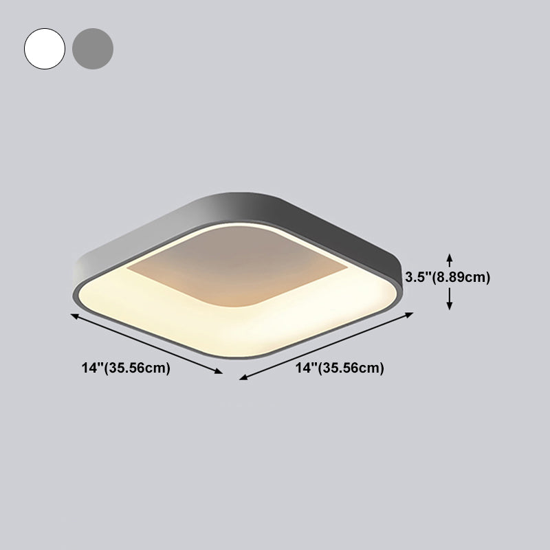 Simplicity Round Ceiling Lamp Fixture Contemporary Metal LED Ceiling Mount Light