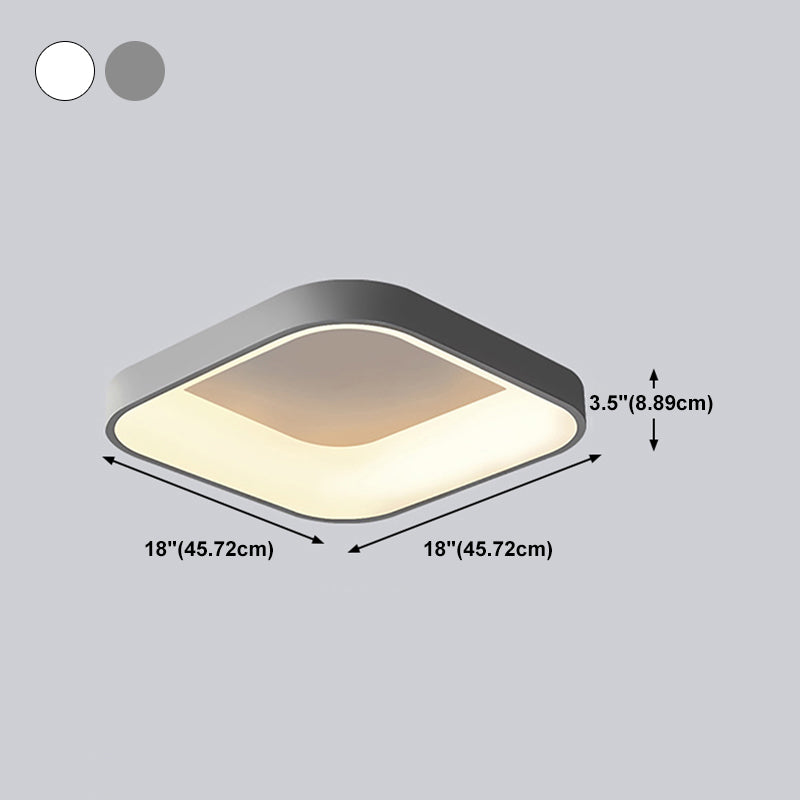 Simplicity Round Ceiling Lamp Fixture Contemporary Metal LED Ceiling Mount Light