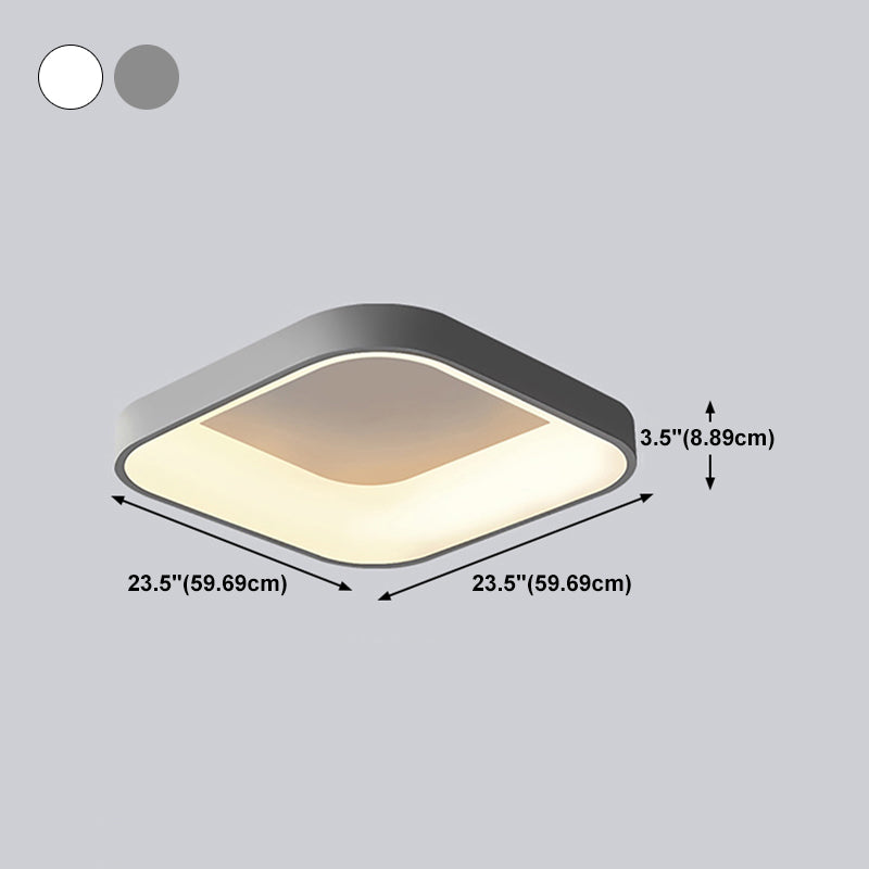 Simplicity Round Ceiling Lamp Fixture Contemporary Metal LED Ceiling Mount Light