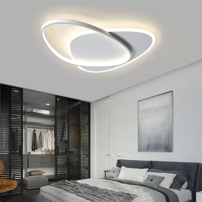 Geometry Ceiling Fixtures Modern Style Metal 2 Light Ceiling Mounted Lights