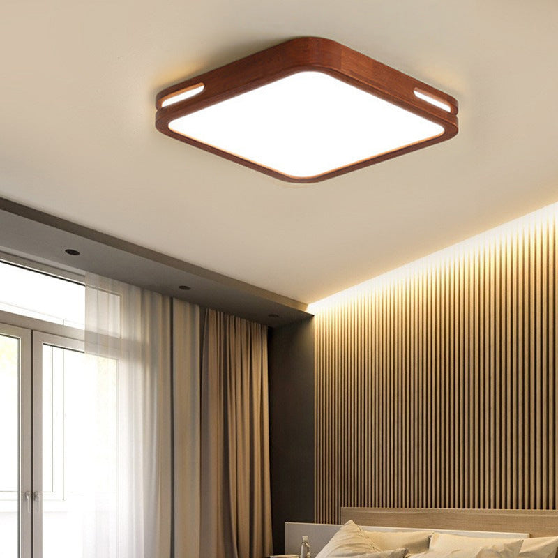 1 Light Ceiling Lamp Modern Style Wood Ceiling Lighting for Living Room