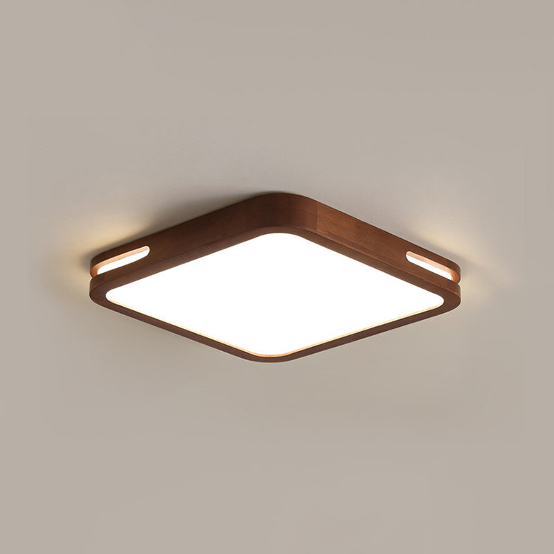 1 Light Ceiling Lamp Modern Style Wood Ceiling Lighting for Living Room