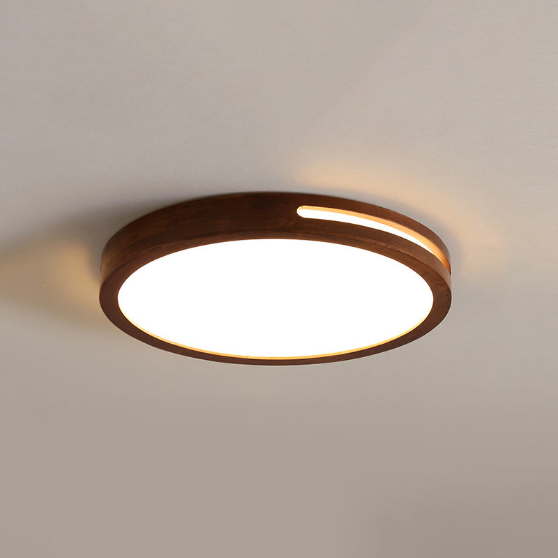 1 Light Ceiling Lamp Modern Style Wood Ceiling Lighting for Living Room