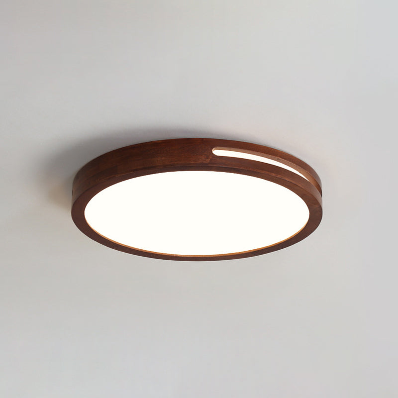 1 Light Ceiling Lamp Modern Style Wood Ceiling Lighting for Living Room