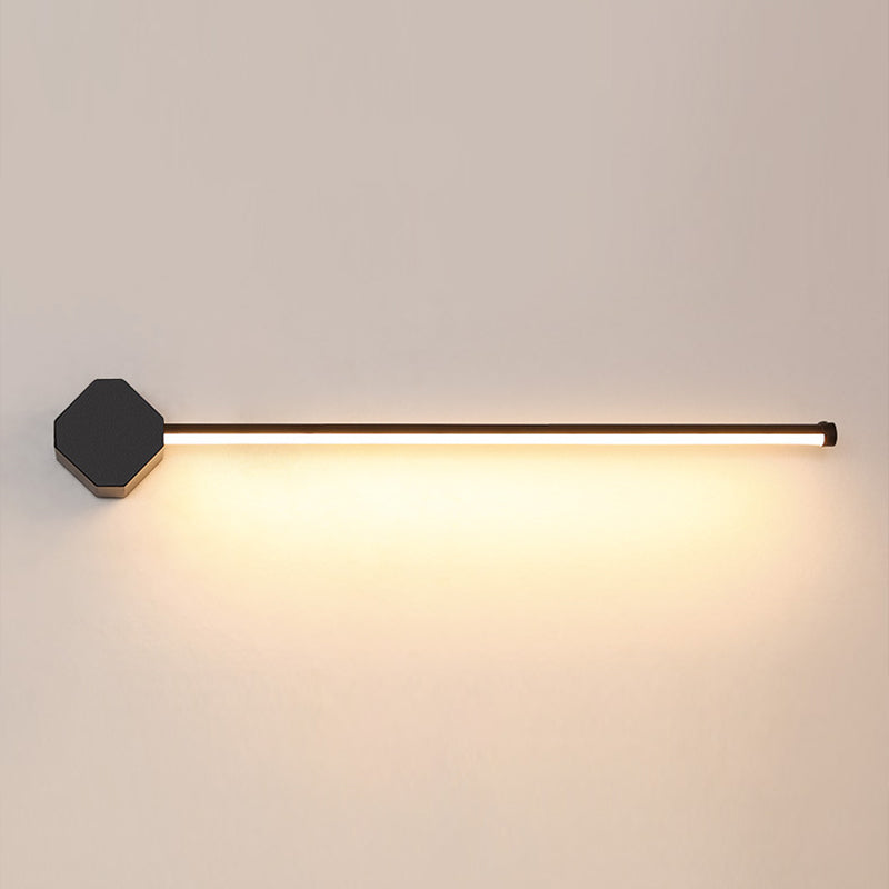 1-Light Linear Murce Sconce Modern Style Metal Applexe Lampe for Shower Room