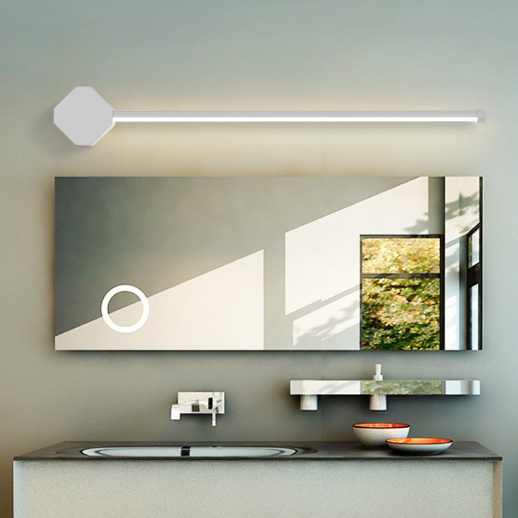 1-Light Linear Murce Sconce Modern Style Metal Applexe Lampe for Shower Room