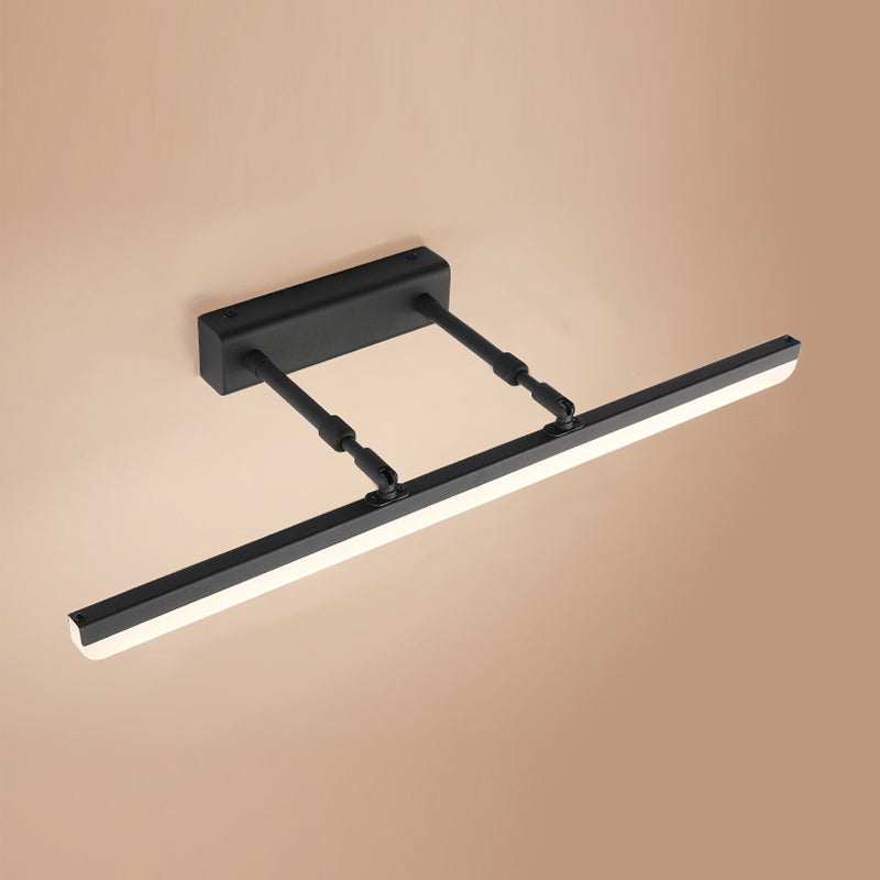 1-licht lineaire wandwandcontract moderne stijl metalen sconce lamp voor badkamer