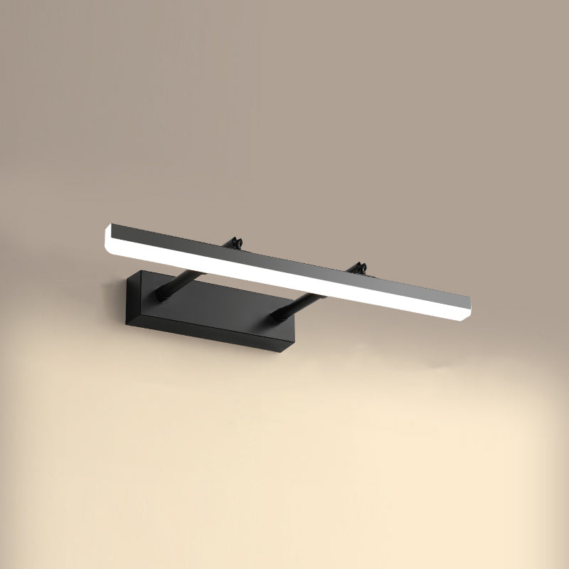 1-licht lineaire wandwandcontract moderne stijl metalen sconce lamp voor badkamer