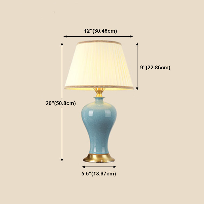 Modern Style Desk Lighting Fixture Colorful Silk Shade Desk Lamp for Bedroom