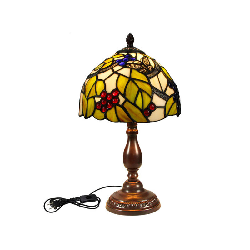 1 leichte geometrische Nachttischlampen Tiffany Style Glass Tischlampe