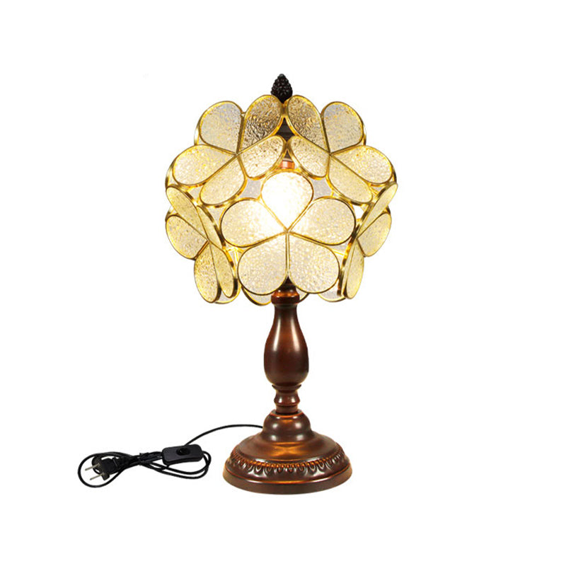 1 leichte geometrische Nachttischlampen Tiffany Style Glass Tischlampe