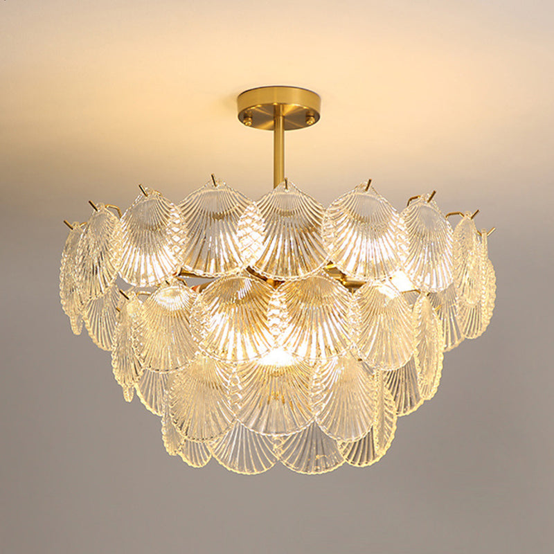 Glass Chandelier Pendant Light Nordic Style Hanging Light Fixture