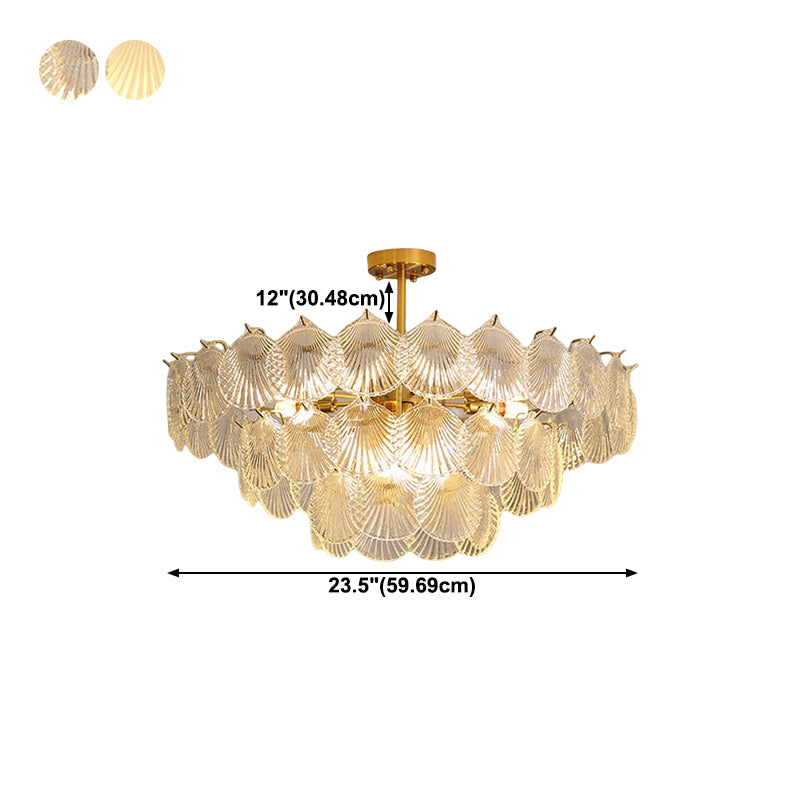 Glass Chandelier Pendant Light Nordic Style Hanging Light Fixture