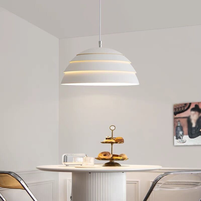 Bowl Shade Hanging Lighting Modern Style Metal 1 Light Hanging Lamp for Bedroom