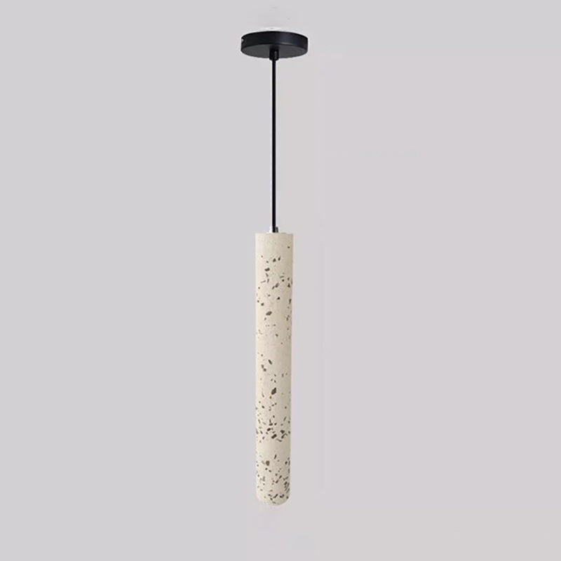 Modern Style Linear Shape Pendant Lighting Cement 1 Light Pendant Light for Dining Room