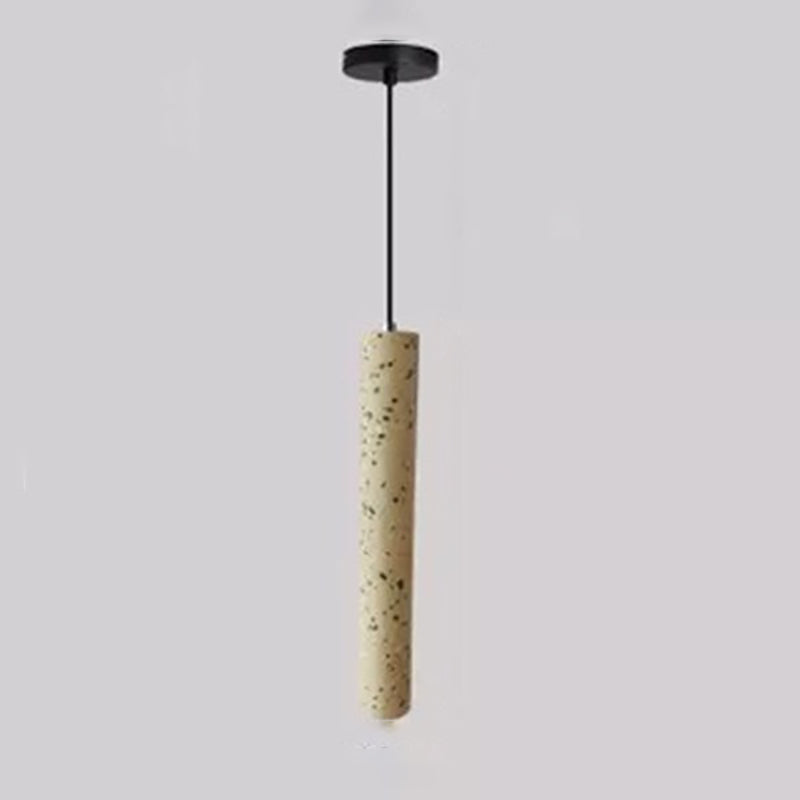 Modern Style Linear Shape Pendant Lighting Cement 1 Light Pendant Light for Dining Room