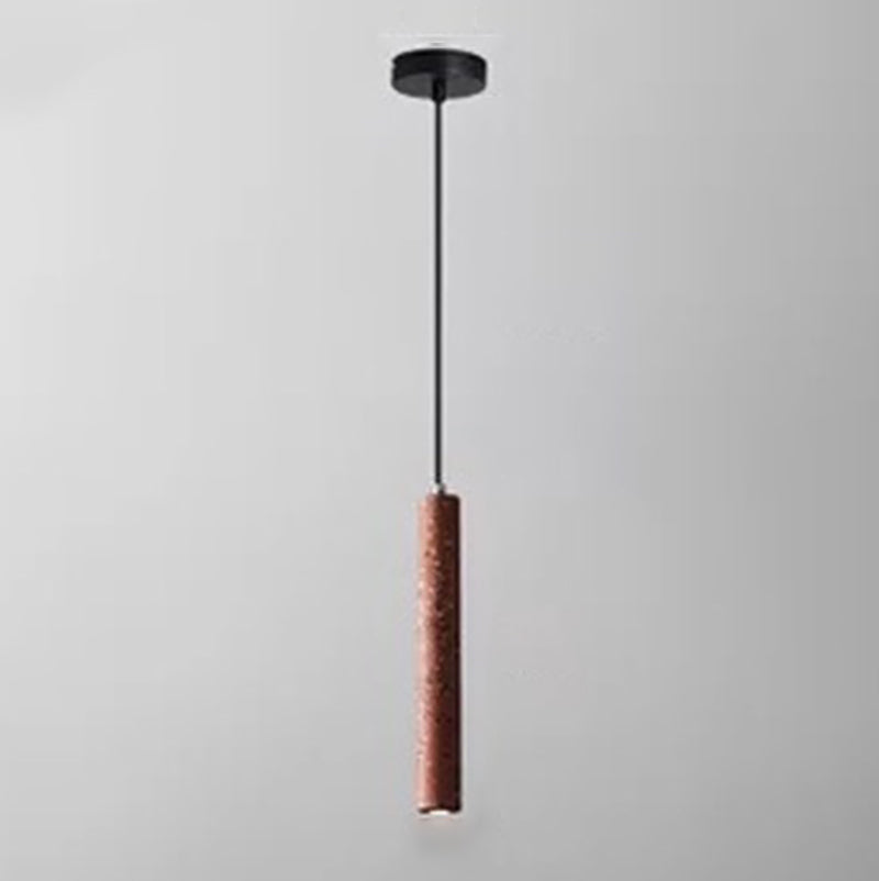 Modern Style Linear Shape Pendant Lighting Cement 1 Light Pendant Light for Dining Room