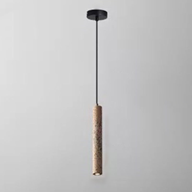 Modern Style Linear Shape Pendant Lighting Cement 1 Light Pendant Light for Dining Room