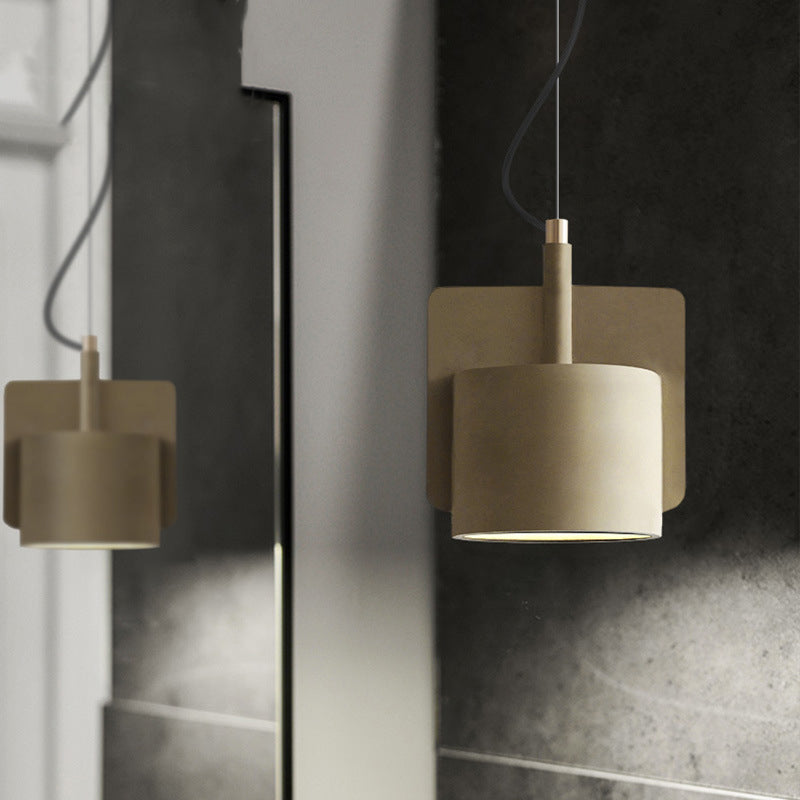 Cement Hanging Pendant Light Nordic Style Suspension Pendant Light