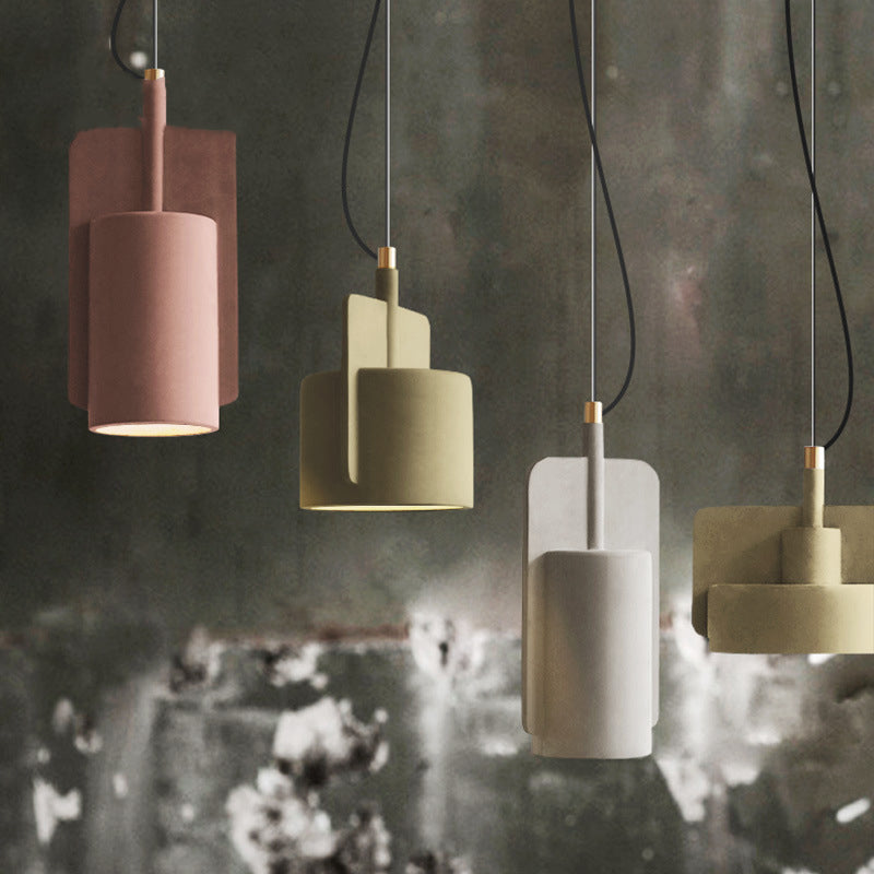 Cement Hanging Pendant Light Nordic Style Suspension Pendant Light